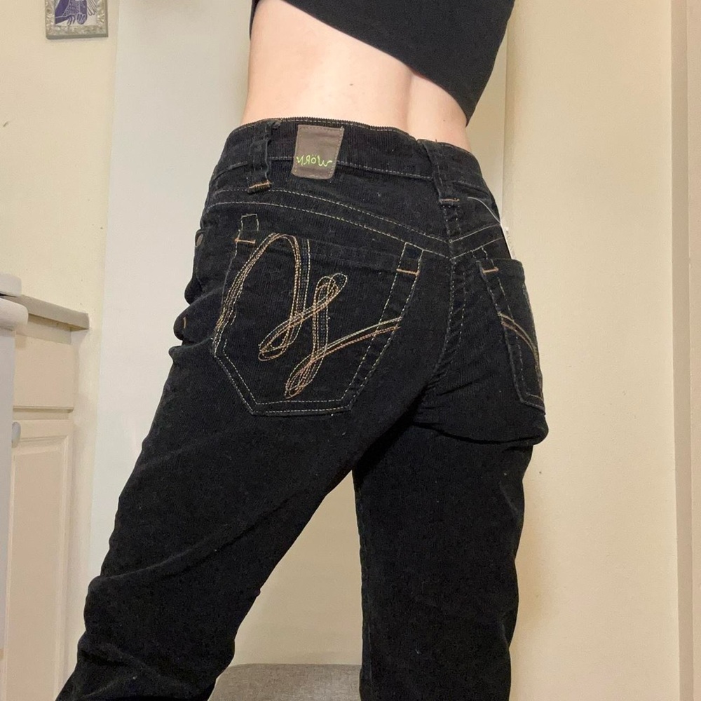 Wörn black corduroy bootcut jeans